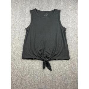 AERO‎ Women's Tank Top Size Small Black Tie Front